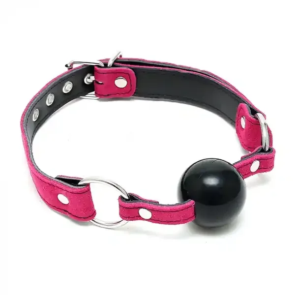 Ballknebel mit pinkem Band