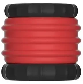 Ballstretcher Soqlo 35 mm – Höhe 5 cm Rot-Schwarz