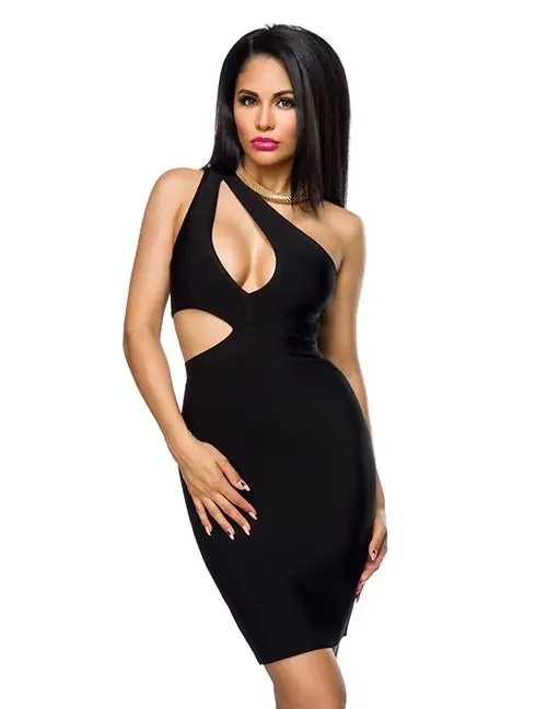 Bandage-Shape-Kleid schwarz