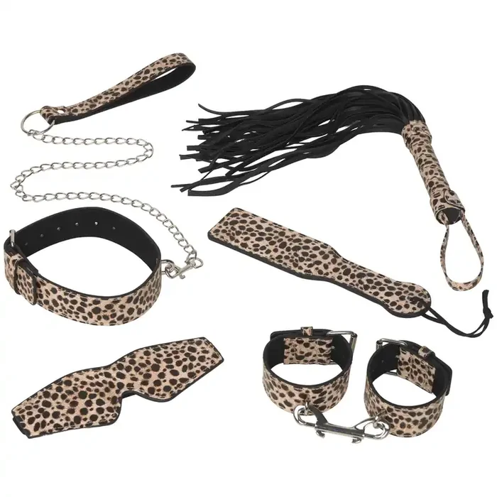 Baseks Leopard Versautes Bondage-Set 6-tlg