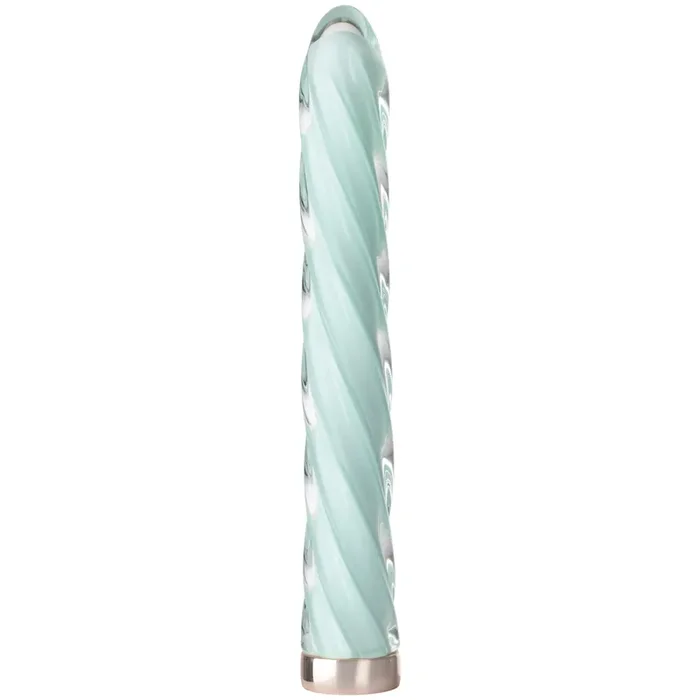 Baseks Wiederaufladbarer Swirly Glass Vibrator 17,8 cm