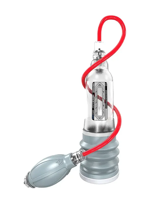 Bathmate Hydroxtreme 5 Penispumpe, transparent/grau/rot