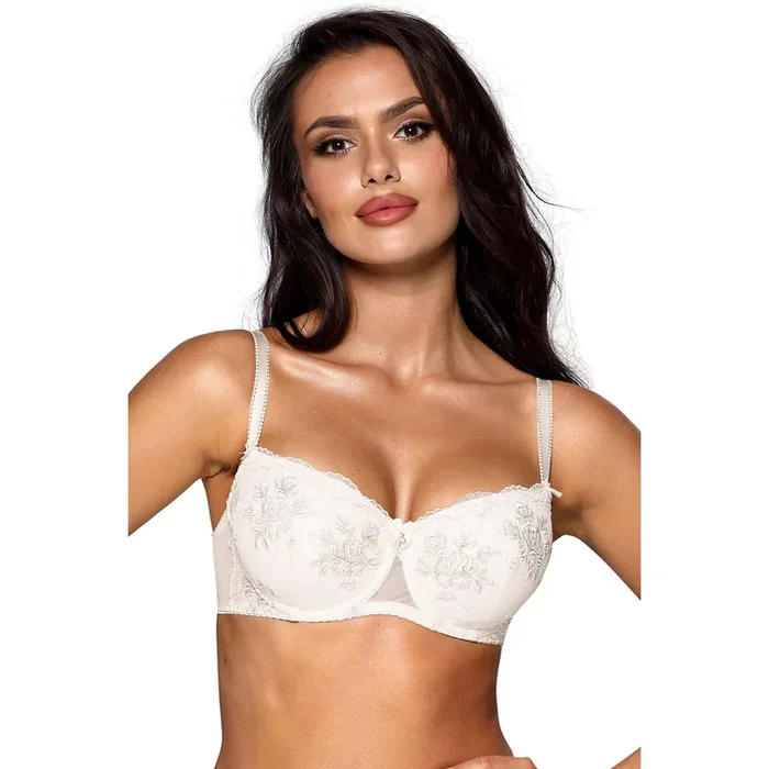 Bezaubernder Push-Up-BH aus zarten Materialien weiß