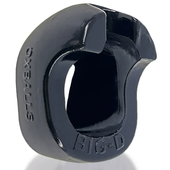 Big-D – Bigger Bulge Cockring with Shaft Grippers – Black