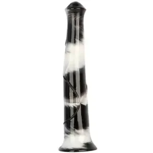 Big Horse Dildo ca. 38 x 6,5 cm Schwarz-Weiß