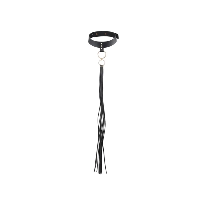 Bijoux Indiscrets Maze Halsband mit Fransen Schwarz