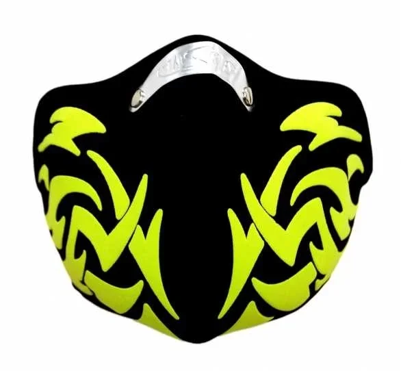 Biker Mundschutz Yellow Tribal