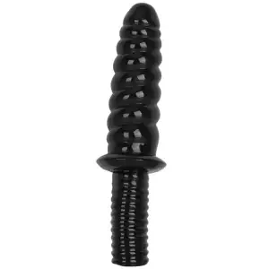 Birhand Dildo mit Griff – 24 cm Gesamtlänge, gedrehte Struktur