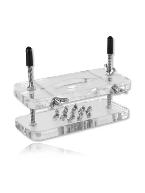 Black Label Acrylic Ball Butcher with Spikes Acryl-Hodenpranger