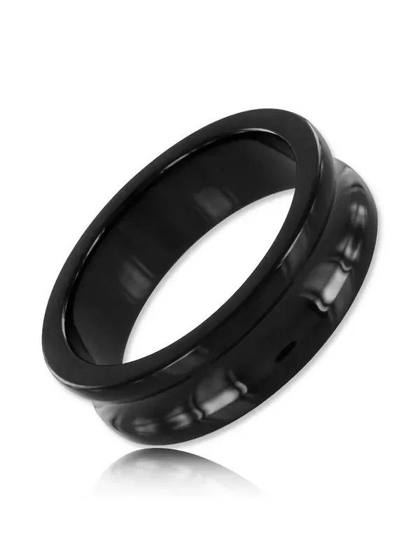 Black Label Black Belowed C-Ring Edelstahl-Penisring, schwarz