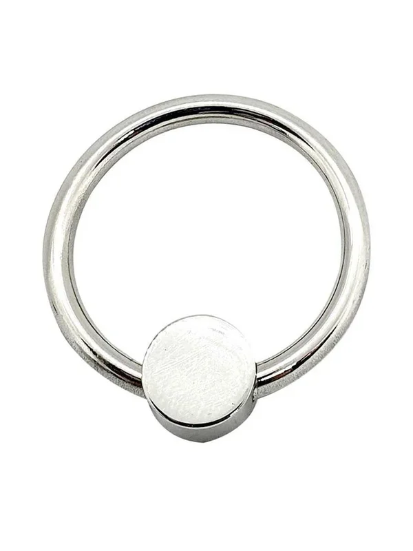 Black Label Penis Head Glans Ring With Pressure Point: Edelstahl-Eichelring