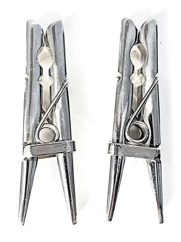 Black Label Stainless Steel Clothespins Edelstahl-Nippelklemmen