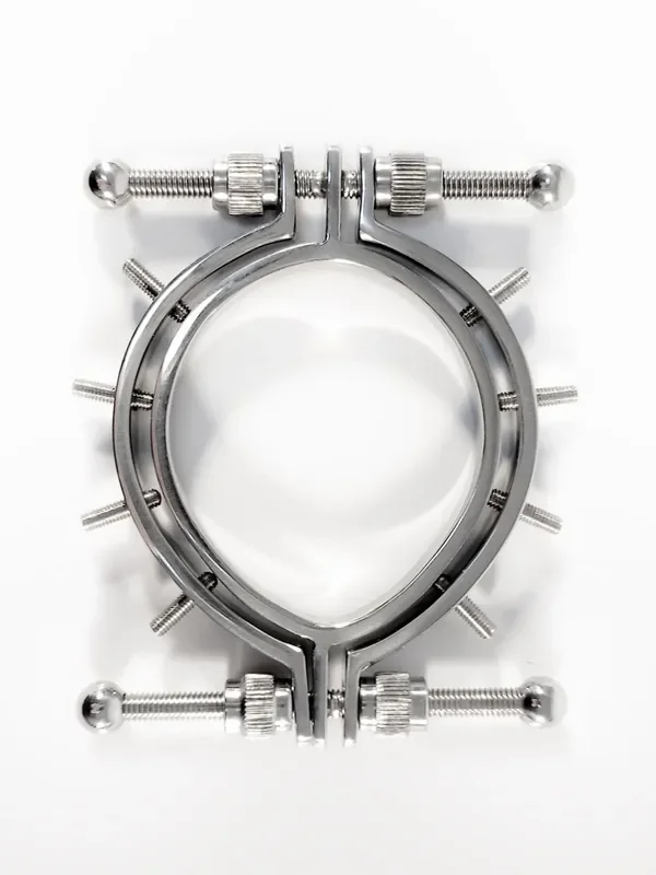 Black Label Stainless Steel Pussy Clamps With Spikes Edelstahl-Schamlippenklemme mit Spikes