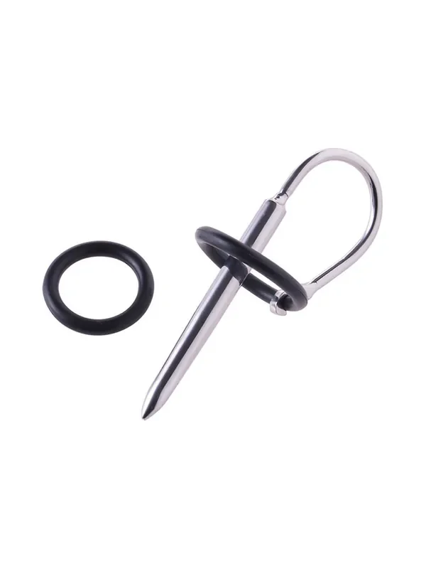 Black Label Stainless Steel Urethral Stretcher Arrow Tip Edelstahl-Dilator mit Eichelring