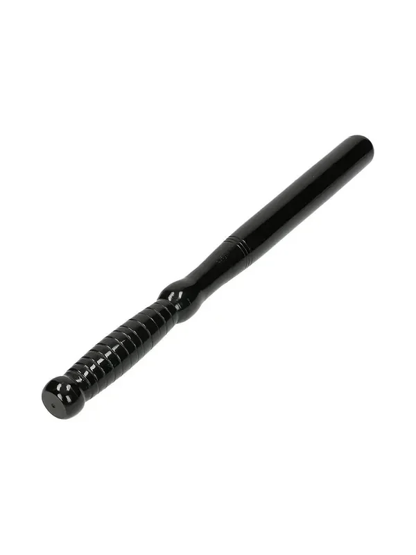 Black Label Wooden Police Truncheon Schlagstock, schwarz