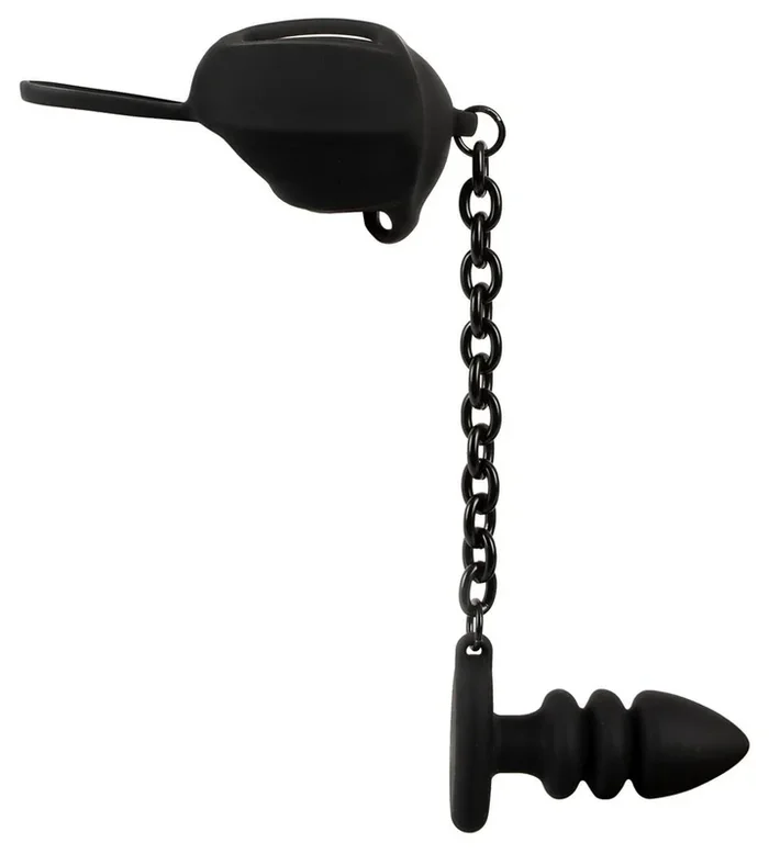 Black Velvets – Ball cage with butt plug