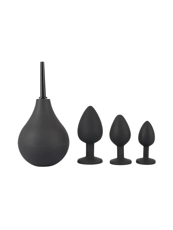 Black Velvets Anal Toyset 4-teilig, schwarz