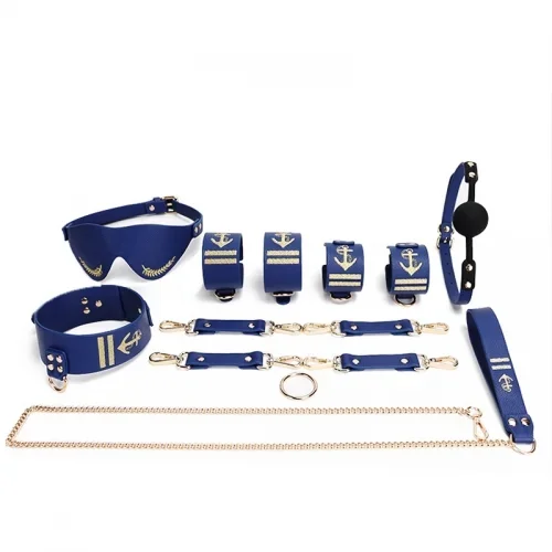 Blaues Bondage-Set