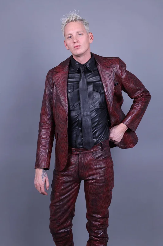 Blazer mit Schlangenprint