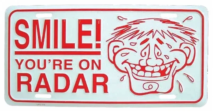 Blechschild Smile