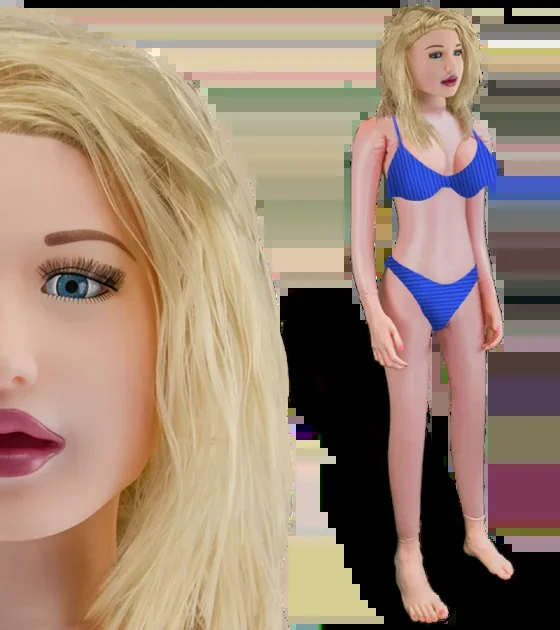 Blonde Blowjob-Liebespuppe Vagina und Anus