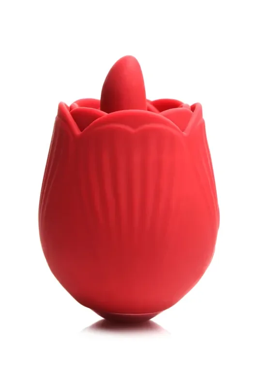 BLOOMGASM – French Rose Leck- und Vibrationsstimulator – Rot