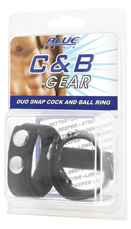 BLUE LINE C&B GEAR Duo-Schnapp-Cock-und-Hoden-Ring