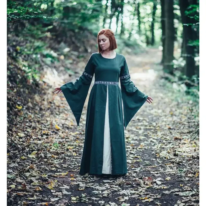 Bodenlanges Herbstkleid