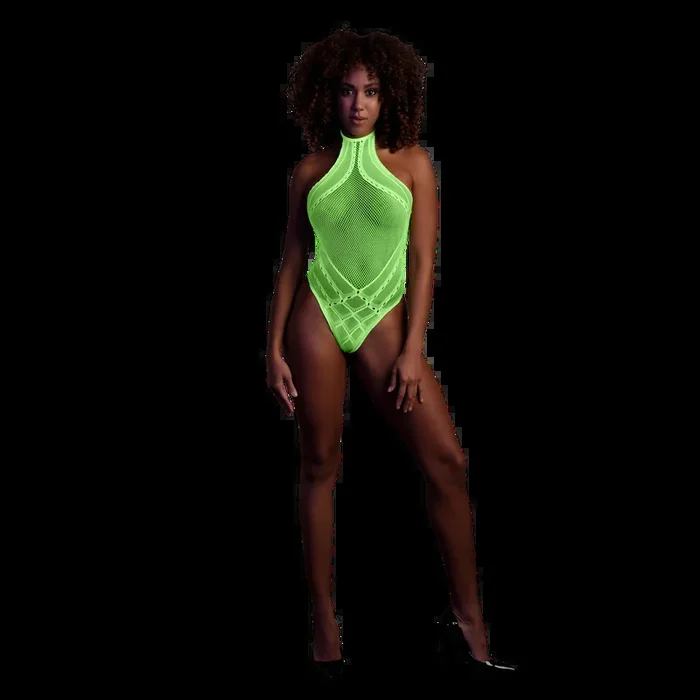 Body with Halter Neck – One Size – Neon Green