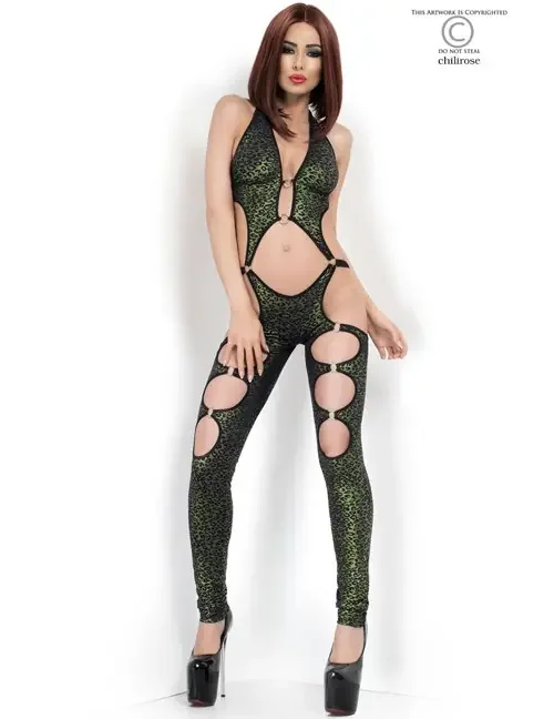 Bodystocking Green Metal Element