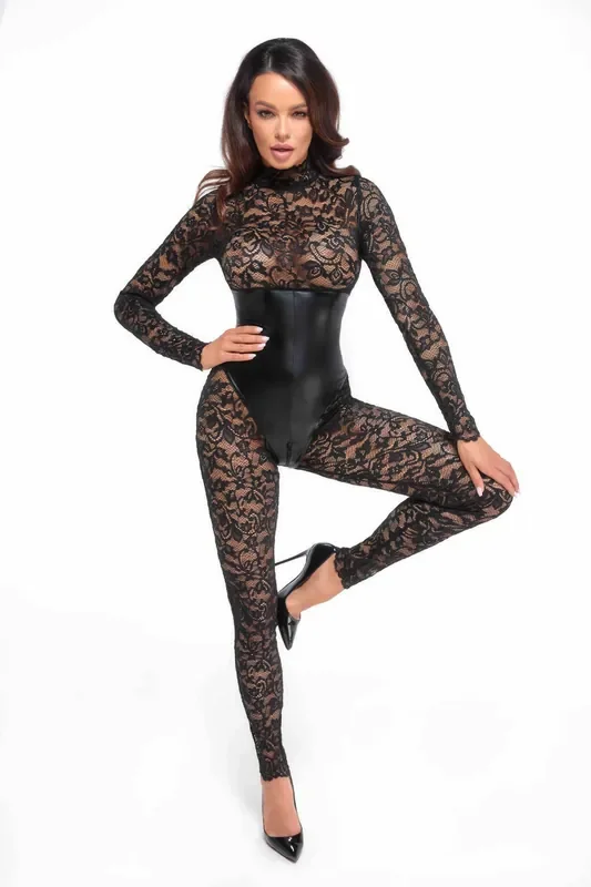Bodystocking mit Unterbrust Corsage