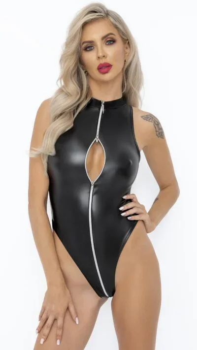 Bodysuit mit Frontreißverschluss