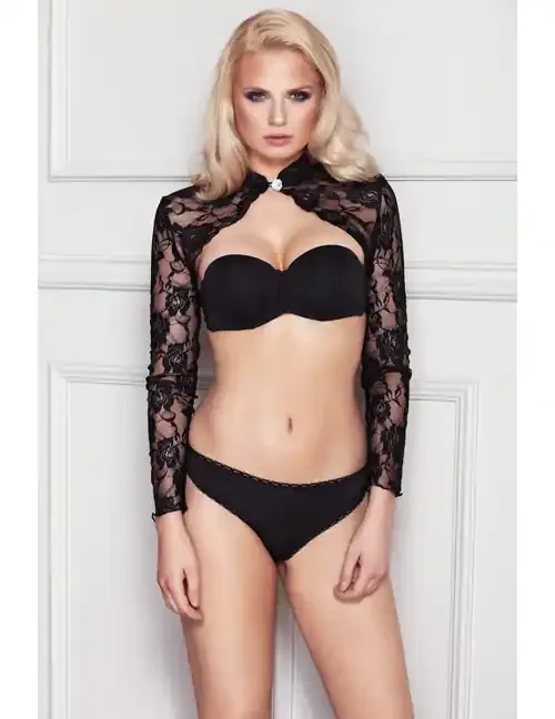 Bolero Luxuria aus Spitze schwarz