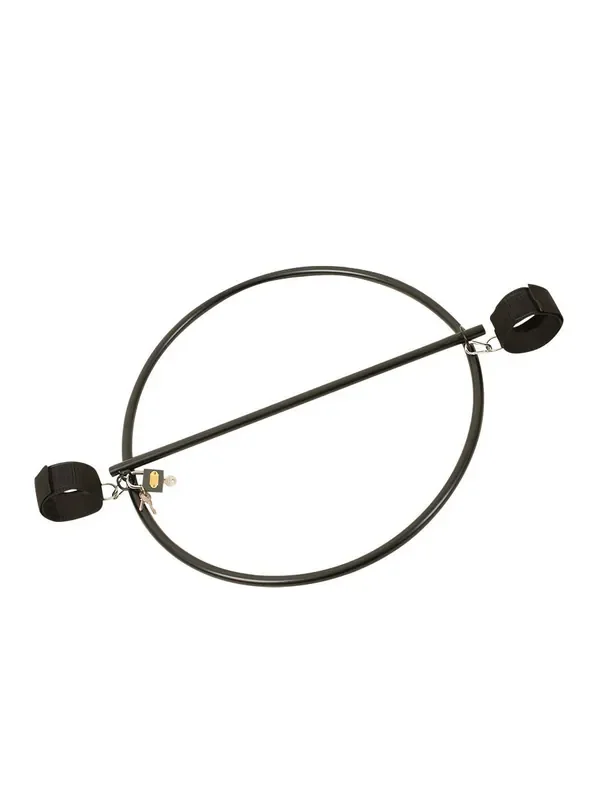 Bondage Metall-Fesselring mit Schloss, schwarz