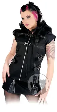 Bondage Weste mit Kapuze