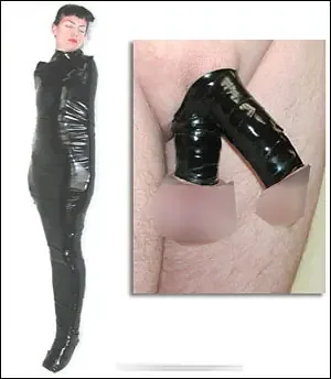 Bondagestreifen aus Latex und Gummi