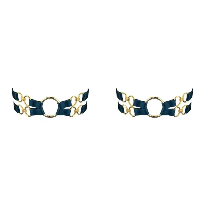 BORDELLE Nara Jarretières Bondage Bleu Teal