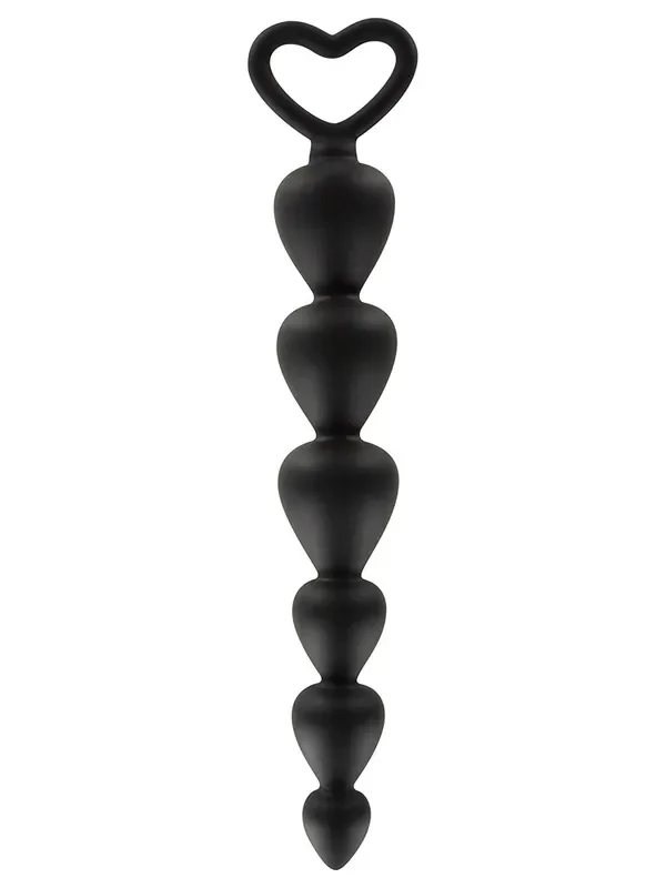 Bottom Beads Analkette, schwarz