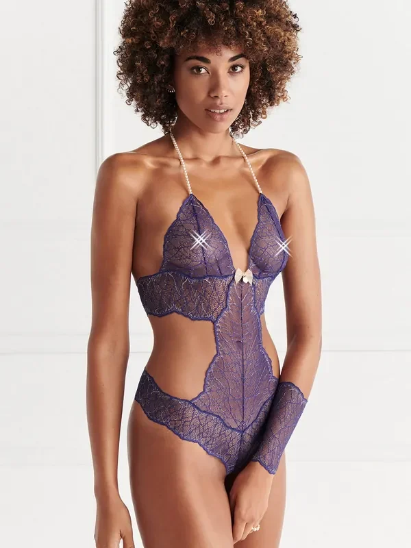 Bracli Sydney Perlenbody 2-reihig, blau