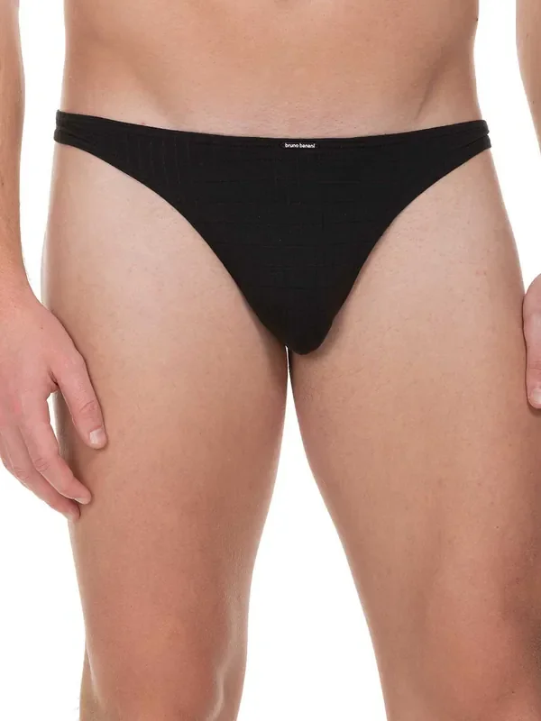 Bruno Banani Check Line 2.0 String, schwarz