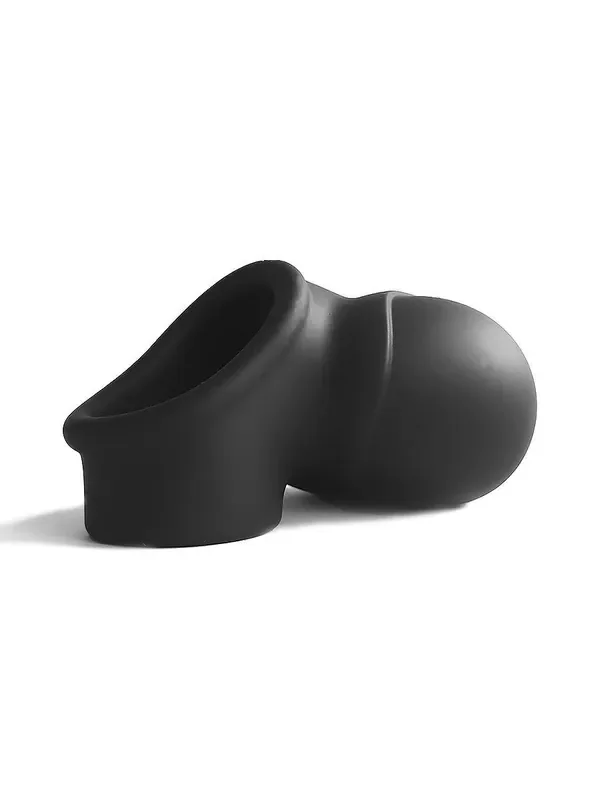 BRUTUS Ball Grabber Penisring mit Hodenhülle, schwarz