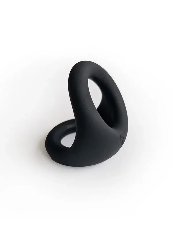 BRUTUS Gemini Hypersoft Dual Cockring Penis- & Hodenring, schwarz