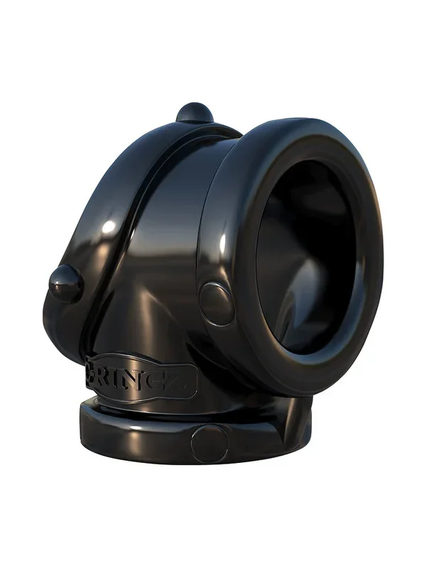 C-Ringz Rock Hard Cock Pipe: Penisring mit Hodenring, schwarz