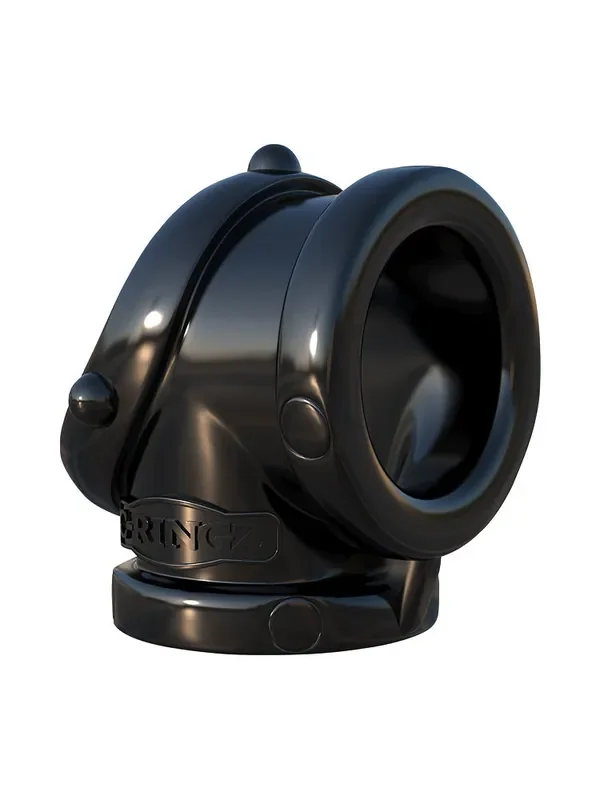 C-Ringz Rock Hard Cock Pipe Penisring mit Hodenring, schwarz