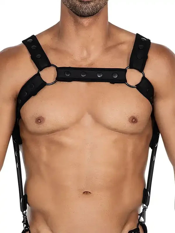 C4M H4RNESS Neopren-Harness, schwarz