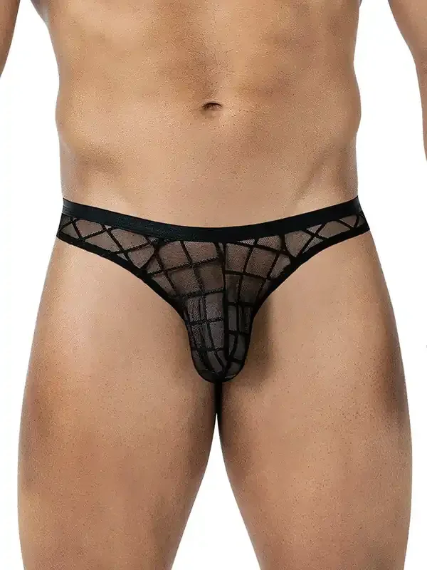 C4M R4VAGE Netz-String, schwarz