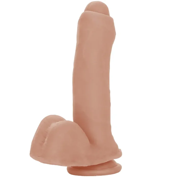CalExotics Uncut Emperor Dildo mit Vorhaut mit Saugnapf