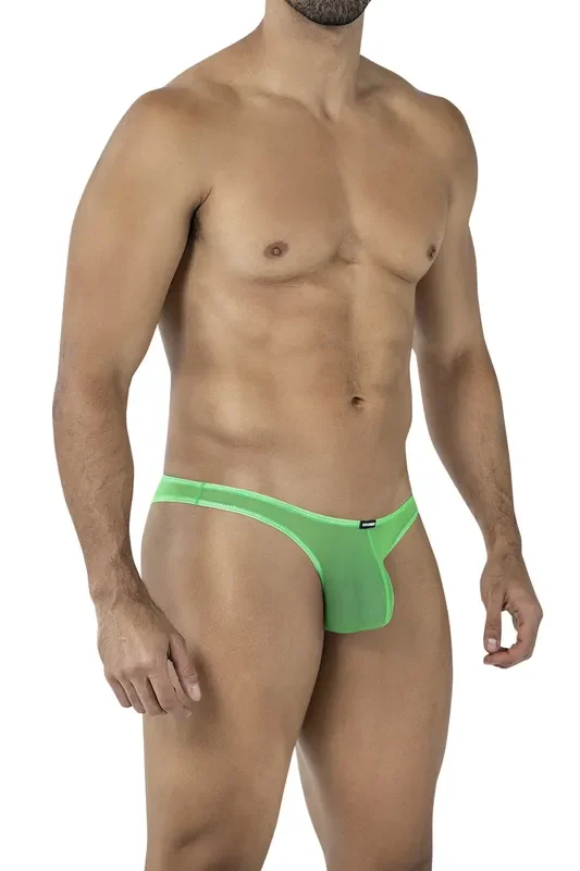 Capri-Slip aus Netzmaterial – Grün
