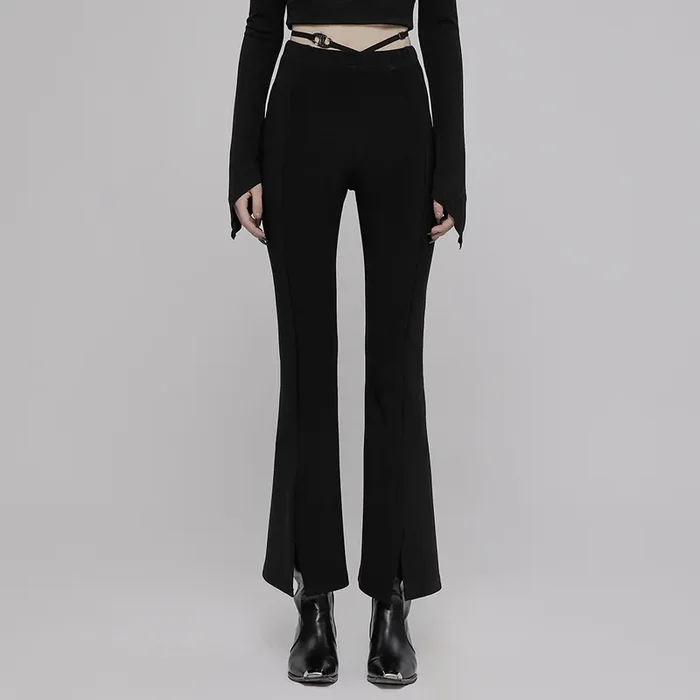 Casual Gothic Flared Trousers