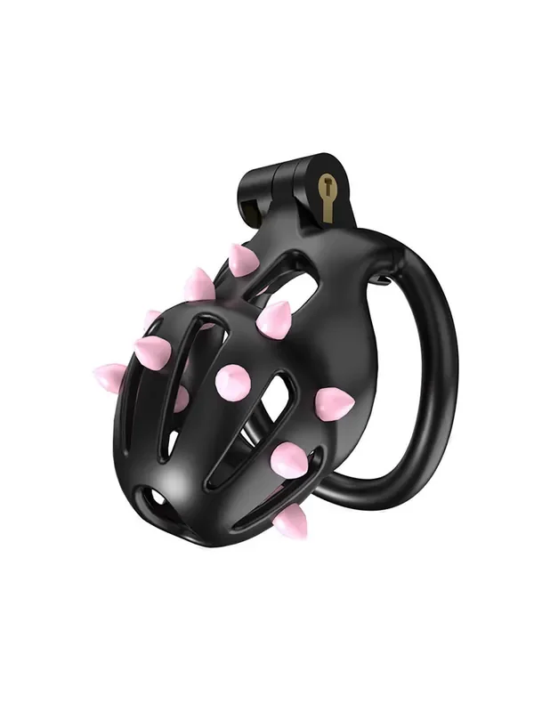 CELLMATE FlexiSpike Chastity Cage Size 1 Peniskäfig mit Spikes Größe 1, schwarz/pink